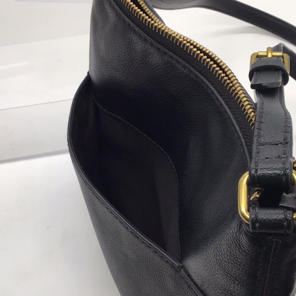 Fossil Black Pebble Leather Shoulder Bag - Picture 10 of 12